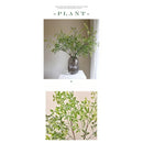 Artificial single branch3Artificial Green Plants with Simulated Forsythia, Forest Style, for Home and Hotel Decoration