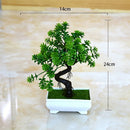 Artificial Plants Bonsai Simulated Tree Potted Fake Flowers Table Porch Potted Ornaments Home Wedding Decor Housewarming Gift
