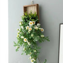 Artificial Plant Wall Art, Fake Flower Frame Hanging Decor for TV Background Wall, Living Room, Restaurant, Hotel Faux Greenery