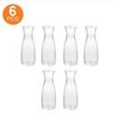 6 Transparent Modern Small Vases - for Decorating Wedding Tables and Dining Rooms, Transparent Vases, Home Tabletop Decoration, Windowsill Decoration, Flower Arrangement Containers, Shatterproof and Durable