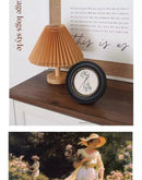 French Mid-century Style Photo Frame Modern Design Wooden Round Frame Wall-mountable Classic Home Decor Ramka Na Zdjęcia FYPF