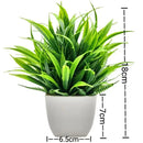 1PC Artificial Plant with Plastic Pot for Home Office Desk Living Room Bedroom Decor Fake Greenery No Maintenance Required