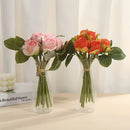 6 Transparent Modern Small Vases - for Decorating Wedding Tables and Dining Rooms, Transparent Vases, Home Tabletop Decoration, Windowsill Decoration, Flower Arrangement Containers, Shatterproof and Durable