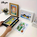 Flip Up Wooden Photo Frame, Magnetic Suction Frame, A4 Children's Photo Frame, Storage Frame, Art Work Certificate Frame