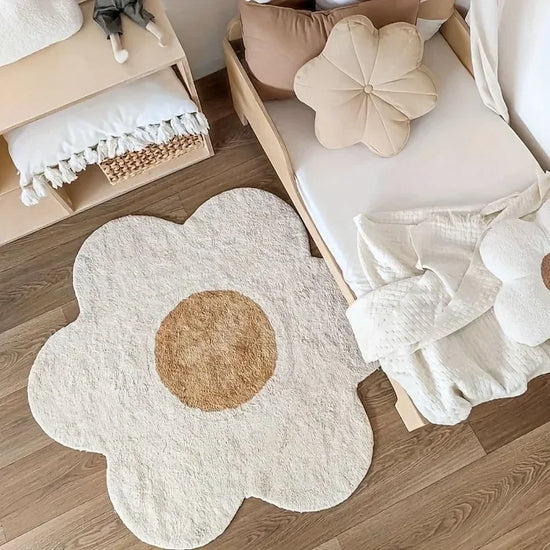 Flowers Irregular Carpet Study Reading Area Children&