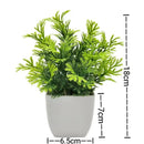 1PC Artificial Plant with Plastic Pot for Home Office Desk Living Room Bedroom Decor Fake Greenery No Maintenance Required