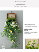 Artificial Plant Wall Art, Fake Flower Frame Hanging Decor for TV Background Wall, Living Room, Restaurant, Hotel Faux Greenery