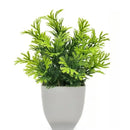 1PC Artificial Plant with Plastic Pot for Home Office Desk Living Room Bedroom Decor Fake Greenery No Maintenance Required