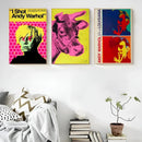 A-Andy W-Warhol Wall Art, HD Canvas Print Poster, Suitable for Cafe, Bar, Home, Living Room, Gaming Room Decoration