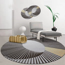 Modern Round Area Rug Minimalist Soft for Living Room Bedroom Study Room Decor Floor Mat Slip-resistant Wear-resistant Fashion