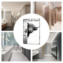 Bathroom Wall Art Decor Farmhouse Modern Funny Sign Bathroom Farm Animal Wall Pictures for Office Apartment Toilet Restroom Door