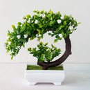 Artificial Plants Bonsai Simulated Tree Potted Fake Flowers Table Porch Potted Ornaments Home Wedding Decor Housewarming Gift