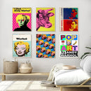 A-Andy W-Warhol Wall Art, HD Canvas Print Poster, Suitable for Cafe, Bar, Home, Living Room, Gaming Room Decoration