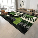 Abstract Geometric Area Rug Non-Slip Washable Soft Carpet Modern Minimalist Floor Mat for Living Room Bedroom Home Decor