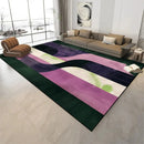 Abstract Geometric Area Rug Non-Slip Washable Soft Carpet Modern Minimalist Floor Mat for Living Room Bedroom Home Decor