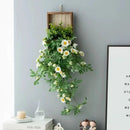 Artificial Plant Wall Art, Fake Flower Frame Hanging Decor for TV Background Wall, Living Room, Restaurant, Hotel Faux Greenery