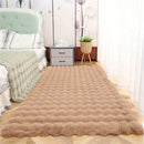 Rabbit Fur Area Rug–Soft Thick Non-Slip Waterproof Machine-Washable for Living Room and Bedroom Decor