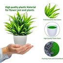 1PC Artificial Plant with Plastic Pot for Home Office Desk Living Room Bedroom Decor Fake Greenery No Maintenance Required
