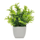 1PC Artificial Plant with Plastic Pot for Home Office Desk Living Room Bedroom Decor Fake Greenery No Maintenance Required